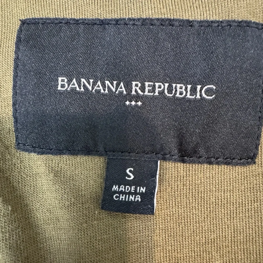 Banana Republic Olive Green‎ Tech Motion Bomber Lined Jacket w/ 3 Pockets Size S